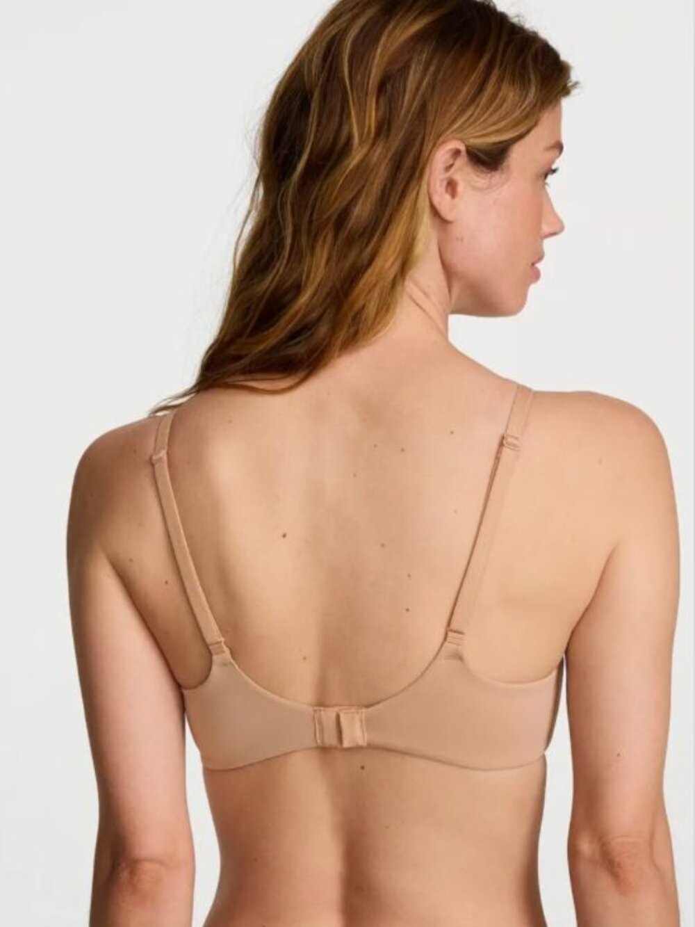 Victoria's Secret T-SHIRT Bra Wireless Lightly Lined Tan Size 34D - Picture 4 of 11